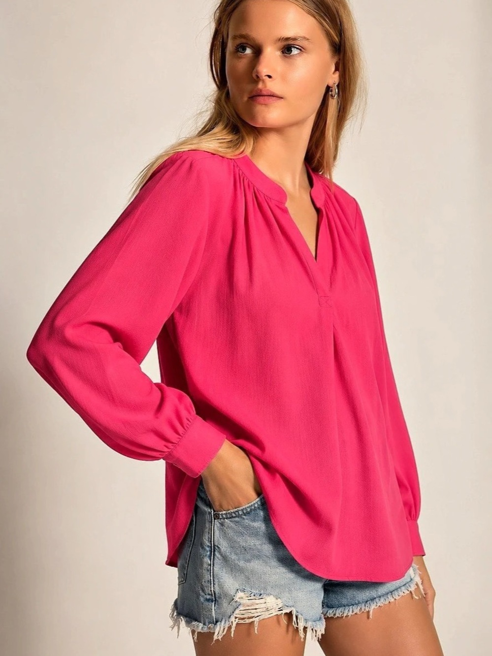 341. Lord & Taylor Pink Blouse Size Small Like New